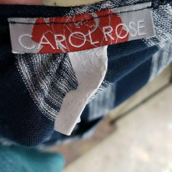 Carol Rose striped dolman sleeve medium top blouse - Picture 6 of 6